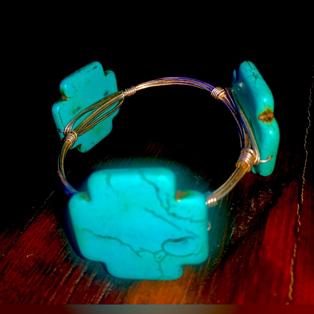 Beautiful Turquoise designed and made by Artisan bracelet .